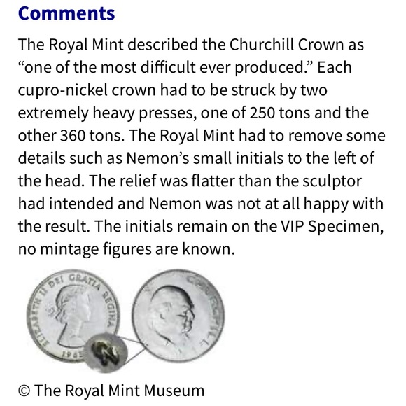 1965 Sir Winston CHURCHILL Commemorative Crown Coin - Picture 6 of 6